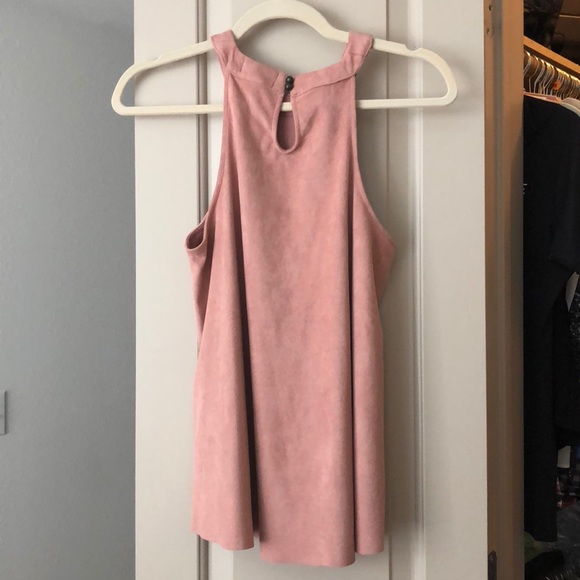 Pink Faux Suede Top - Picture 2 of 2